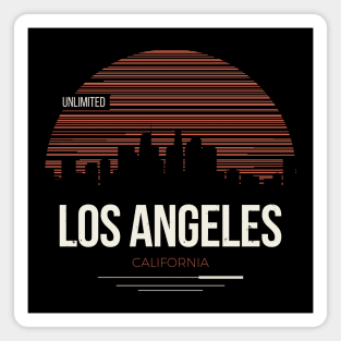 Los Angeles LA California- urban sun set Magnet